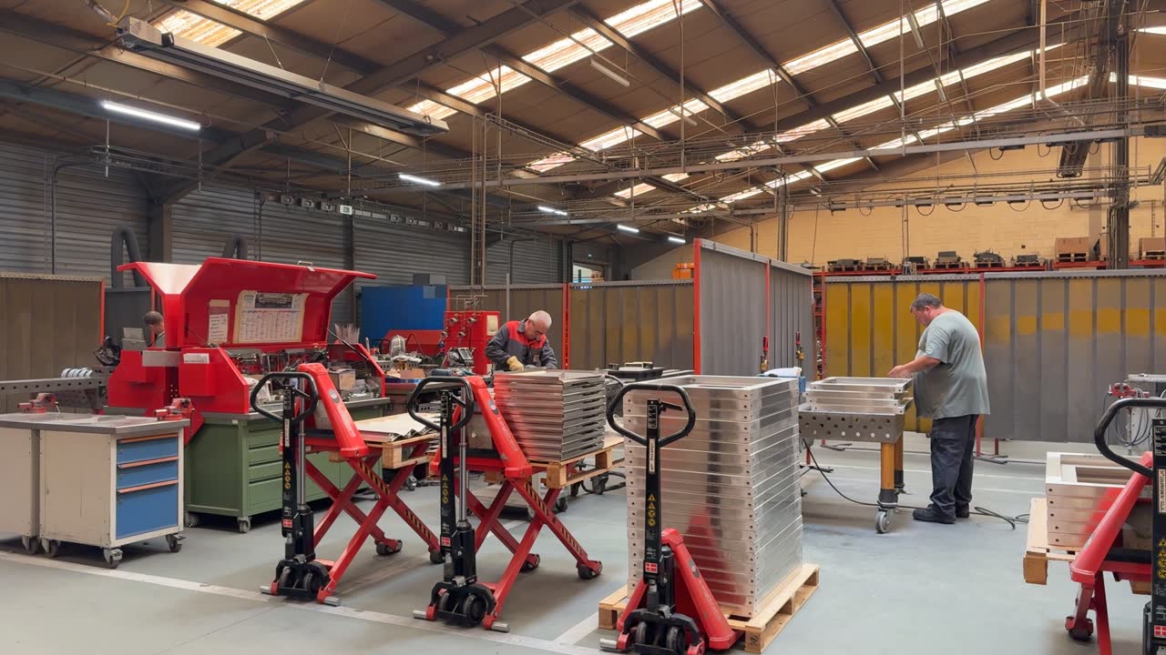 Assemblage final et conditionnement d'un sous-ensemble de tôlerie chez Duflot à Holnon (Aisne, Hauts-de-France)